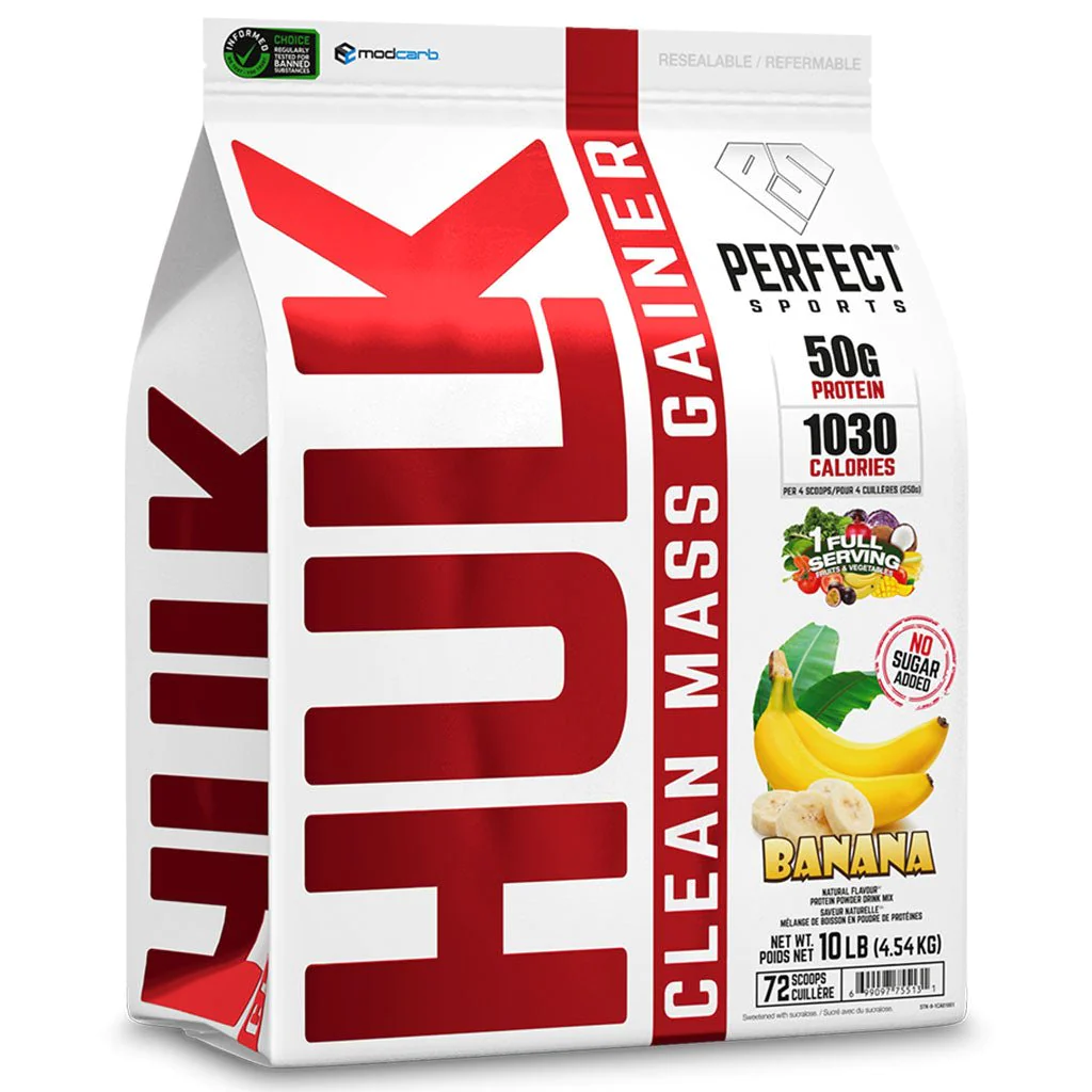 HULK CLEAN MASS GAINER, 10lbs - Banana